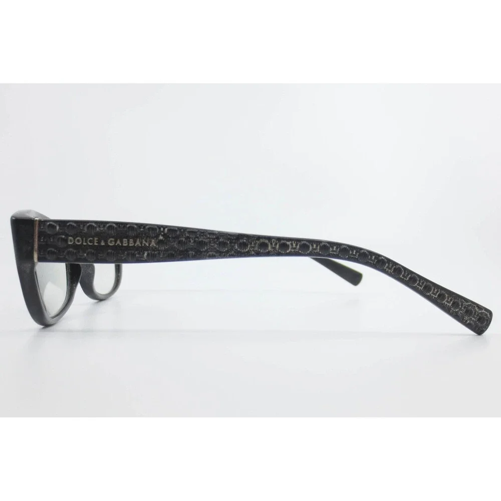 Dolce & Gabbana DG3125 501 Black Oval Eyeglass Frames Womens Italy 50-16-135